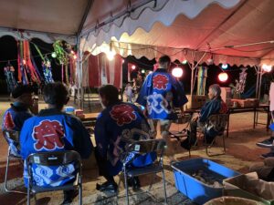 自治会ブースからの風景